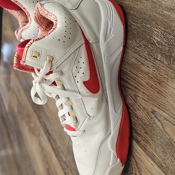 Nike, Red, Pippen, Sneakers, Active, Basketball, Casual, Men's, Flight, White, - Picture 4 of 14